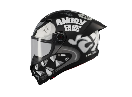 Casco Axxis Fenix Angry Brids Face White Matt