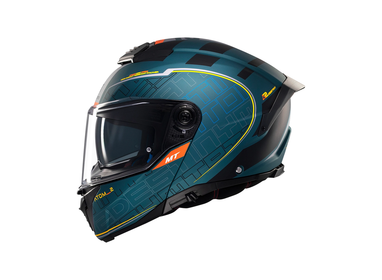 Casco MT Atom 2 SV Verde Matt Destiny C6 Matt Green
