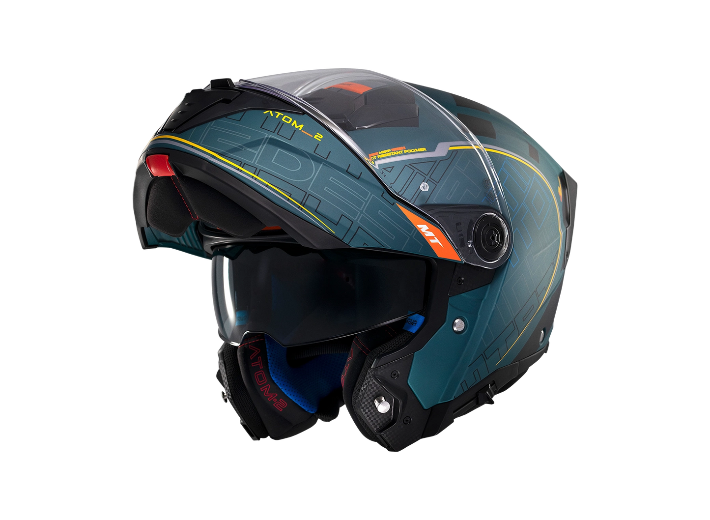 Casco MT Atom 2 SV Verde Matt Destiny C6 Matt Green