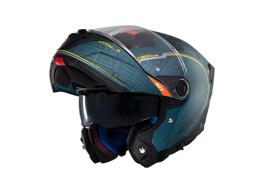 Casco MT Atom 2 SV Verde Matt Destiny C6 Matt Green