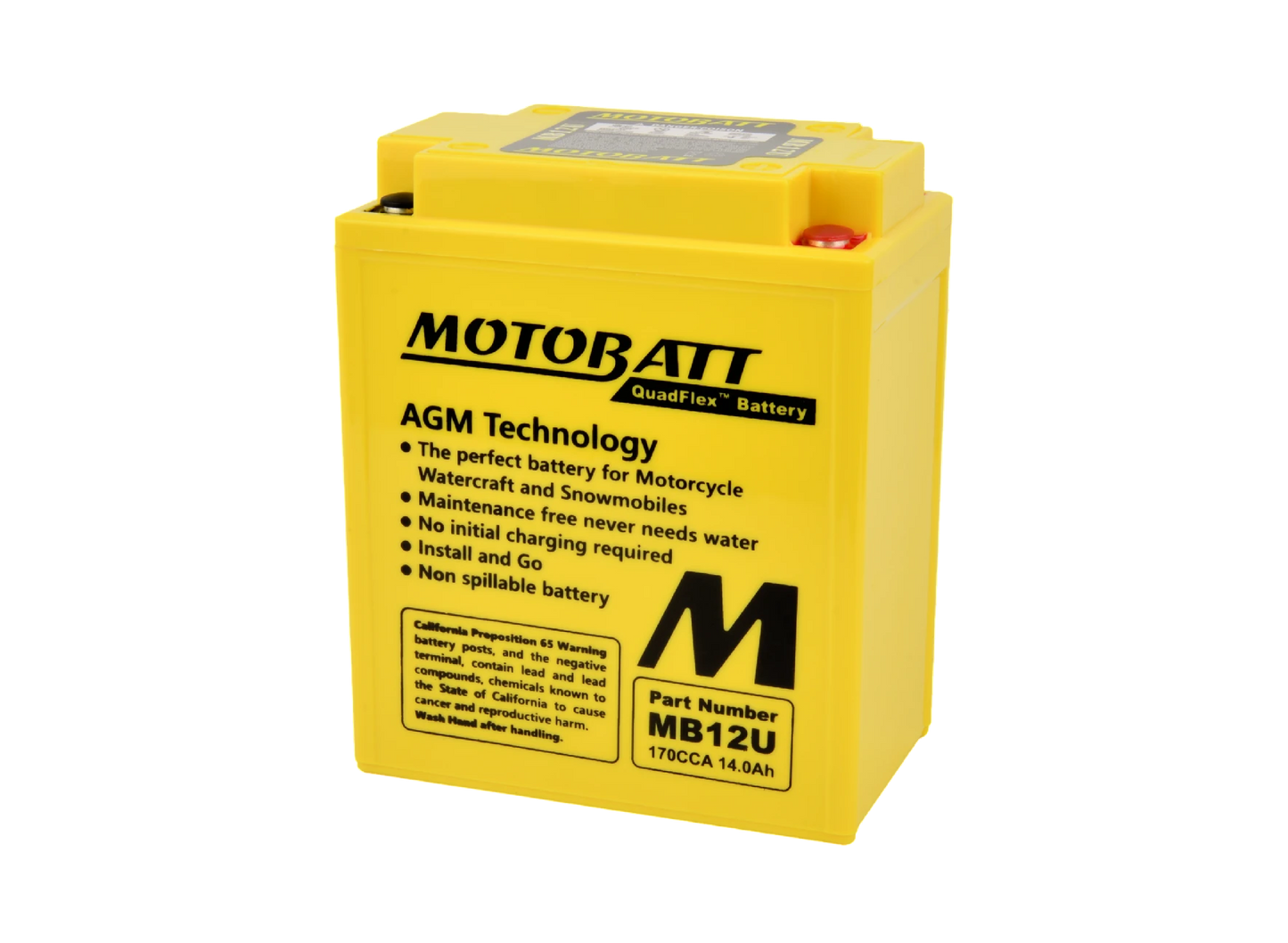 Batería Motobatt AGM Quadflex MB12U