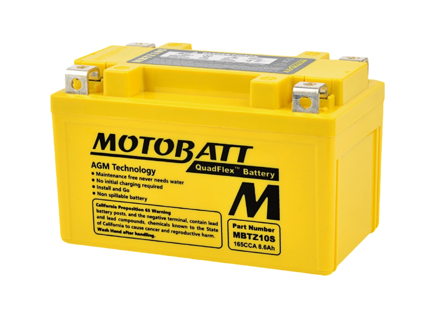 Batería Motobatt AGM Quadflex MBTZ10S