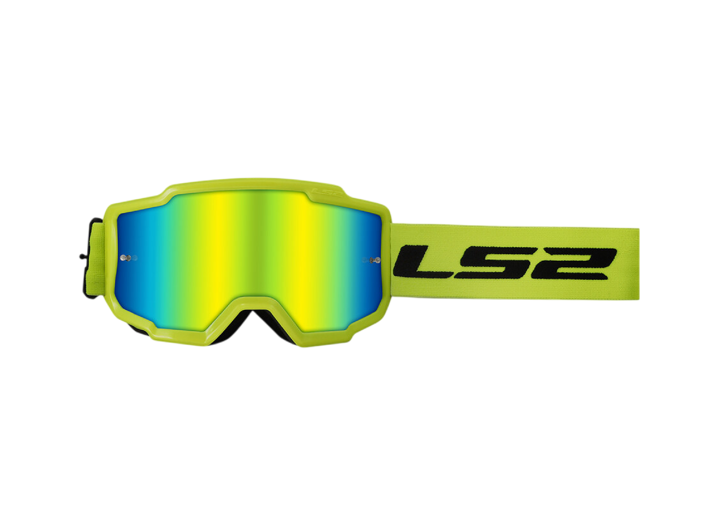 Antiparras LS2 Charger Yellow Iridium