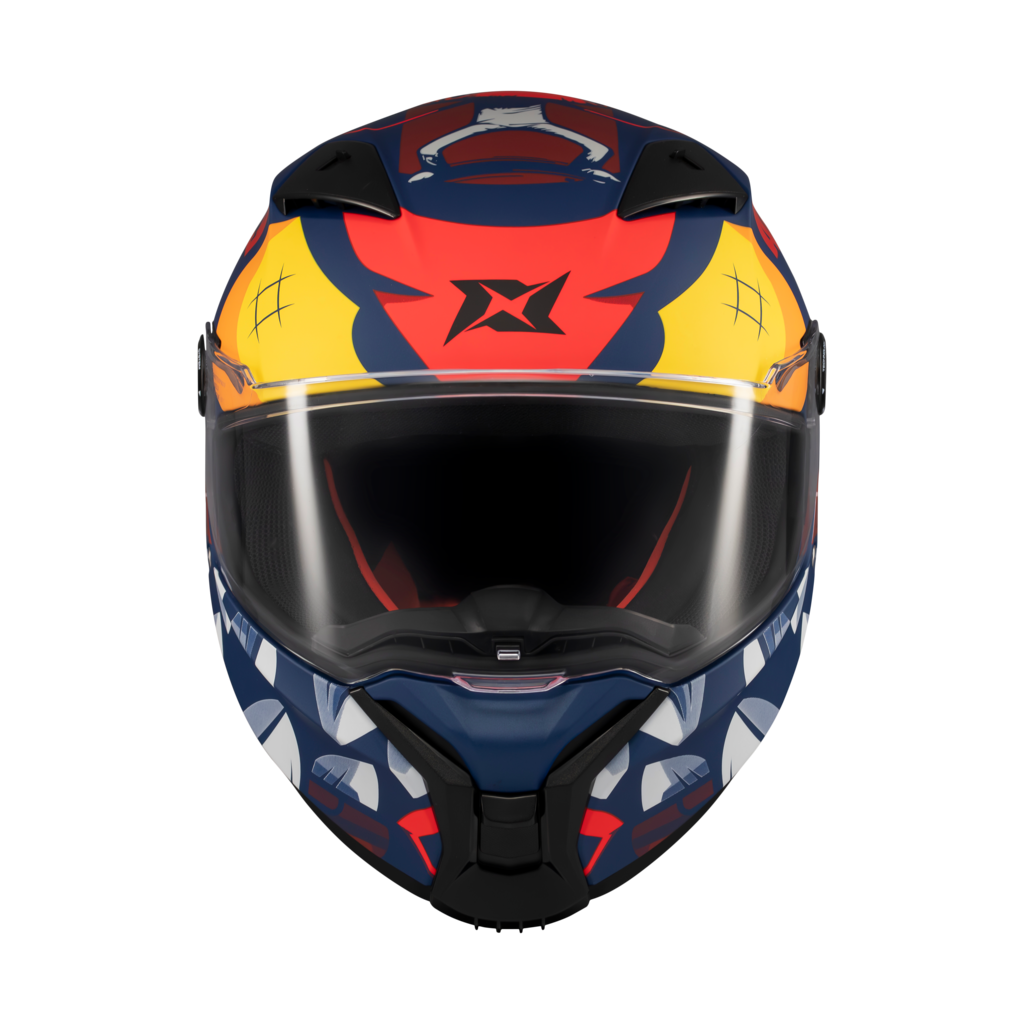 Casco Axxis Fenix Angry Brids Face Rojo Matt
