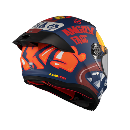 Casco Axxis Fenix Angry Brids Face Rojo Matt
