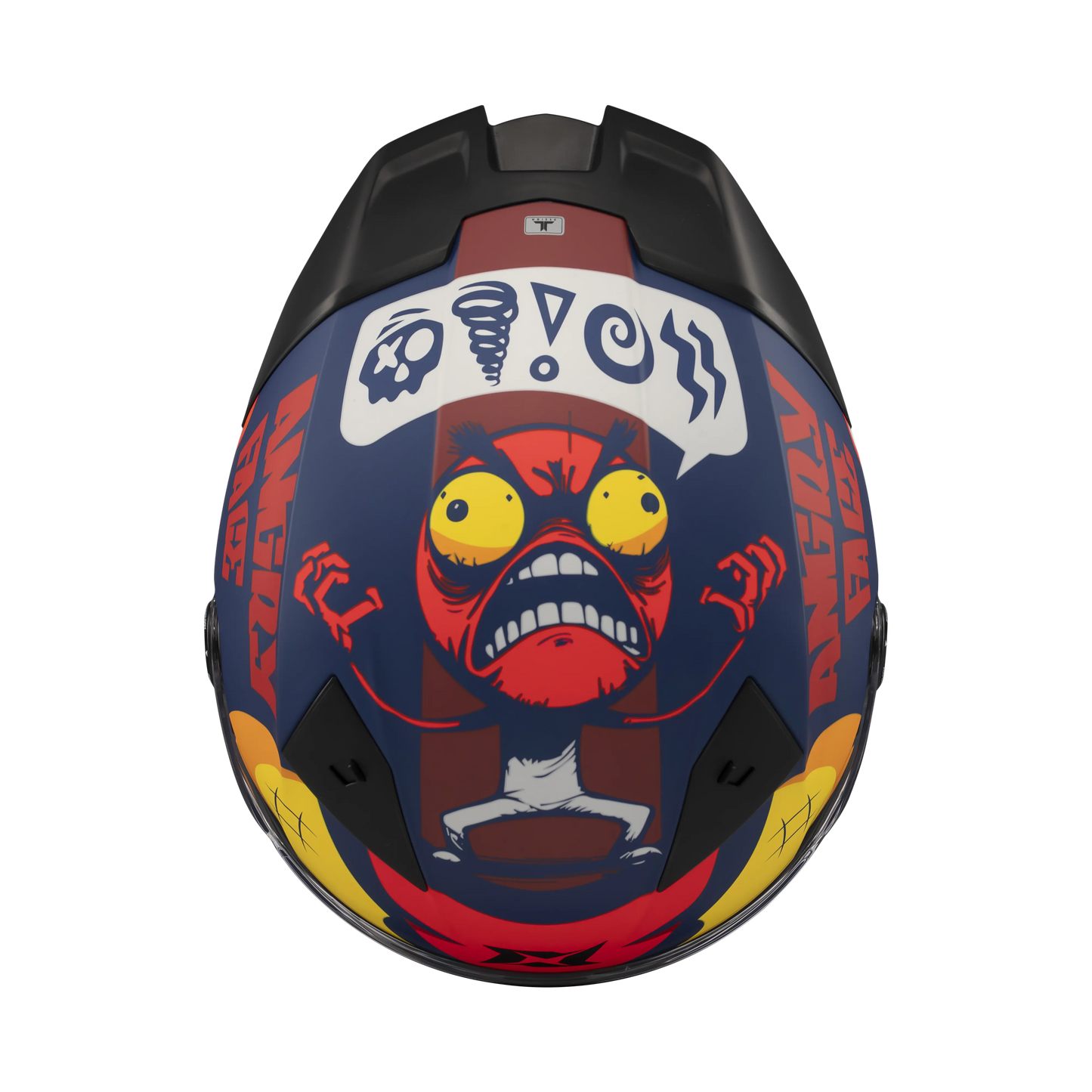 Casco Axxis Fenix Angry Brids Face Rojo Matt