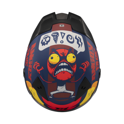 Casco Axxis Fenix Angry Brids Face Rojo Matt