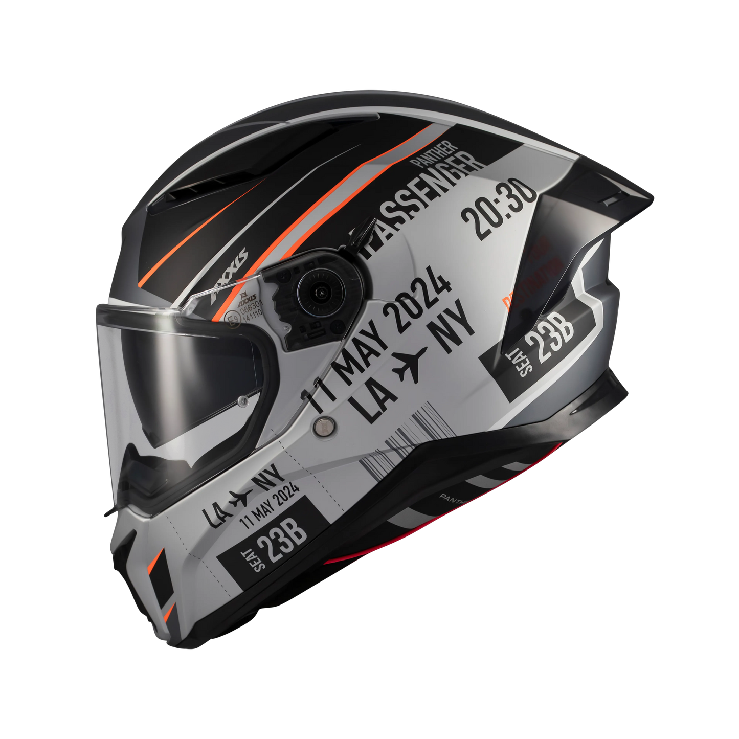 Casco Axxis Panther SV  Passenger Gris Matt