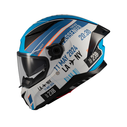 Casco Axxis Panther SV Passenger Azul Matt