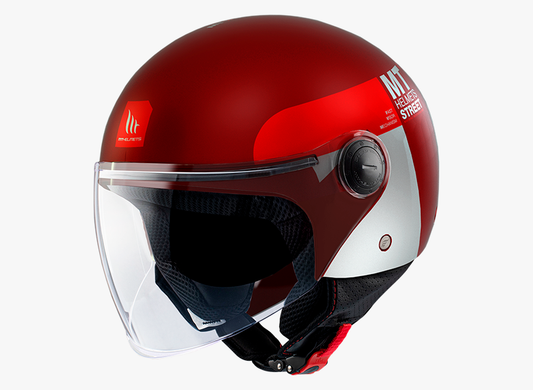 Casco MT Street S Rojo Matt