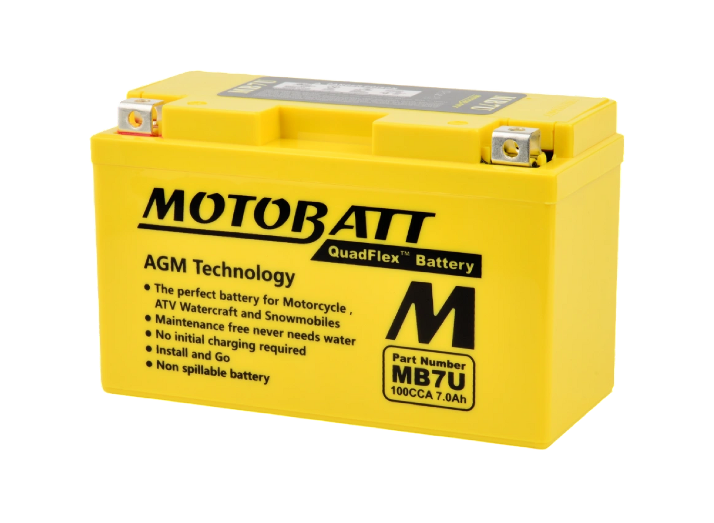 Batería Motobatt AGM Quadflex MB7U