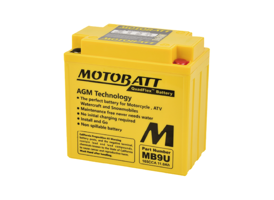 Batería Motobatt AGM Quadflex MBTX12U