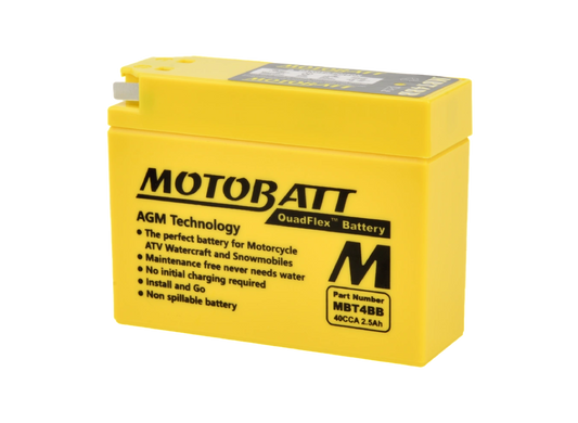 Batería Motobatt AGM Quadflex MBT4BB