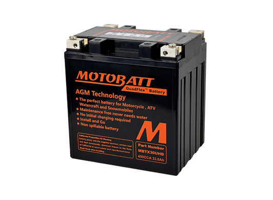 Batería Motobatt AGM Quadflex MBTX30UHD