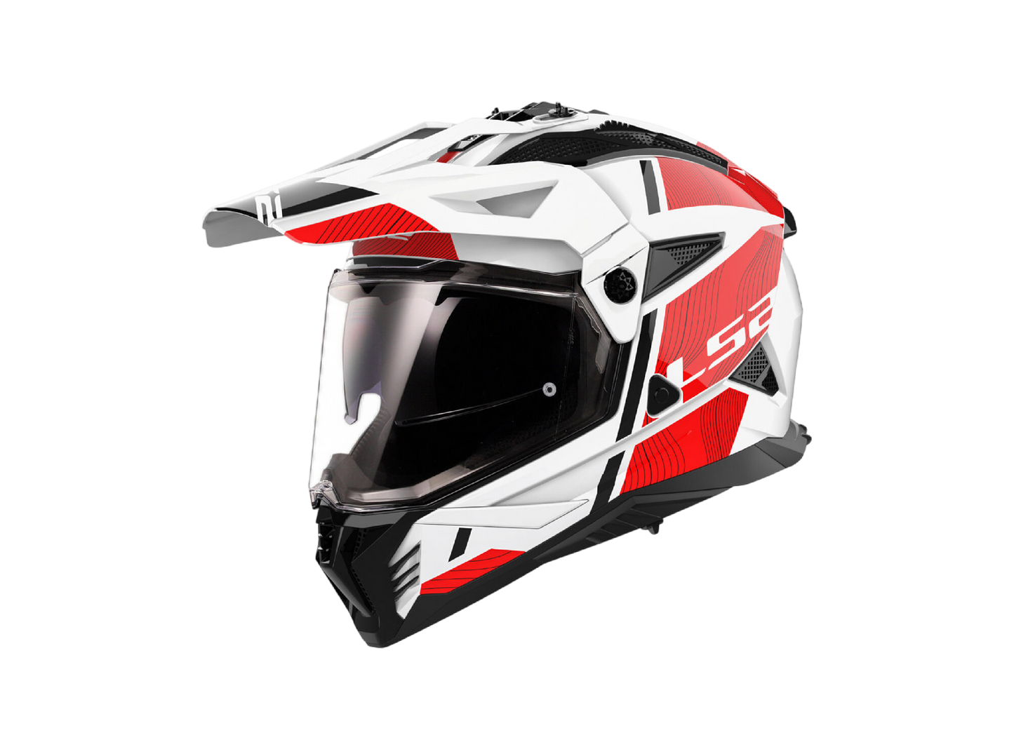 Casco LS2 MX702 Pioneer II Hill White