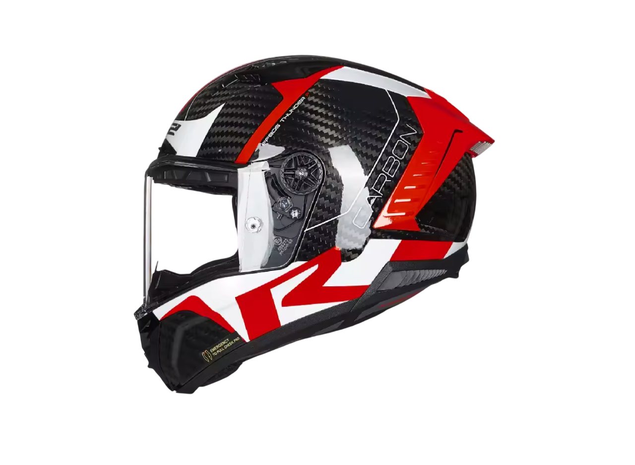 Casco LS2 Thunder Carbon FF805 Racing 1 Red Gloss