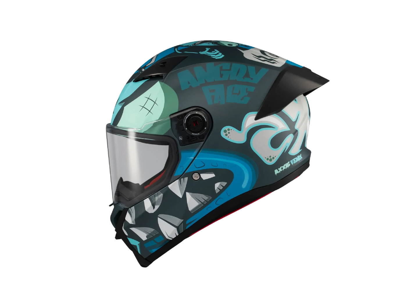 Casco Axxis Fenix Angry Brids Face Azul Matt