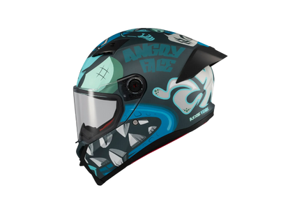 Casco Axxis Fenix Angry Brids Face Azul Matt