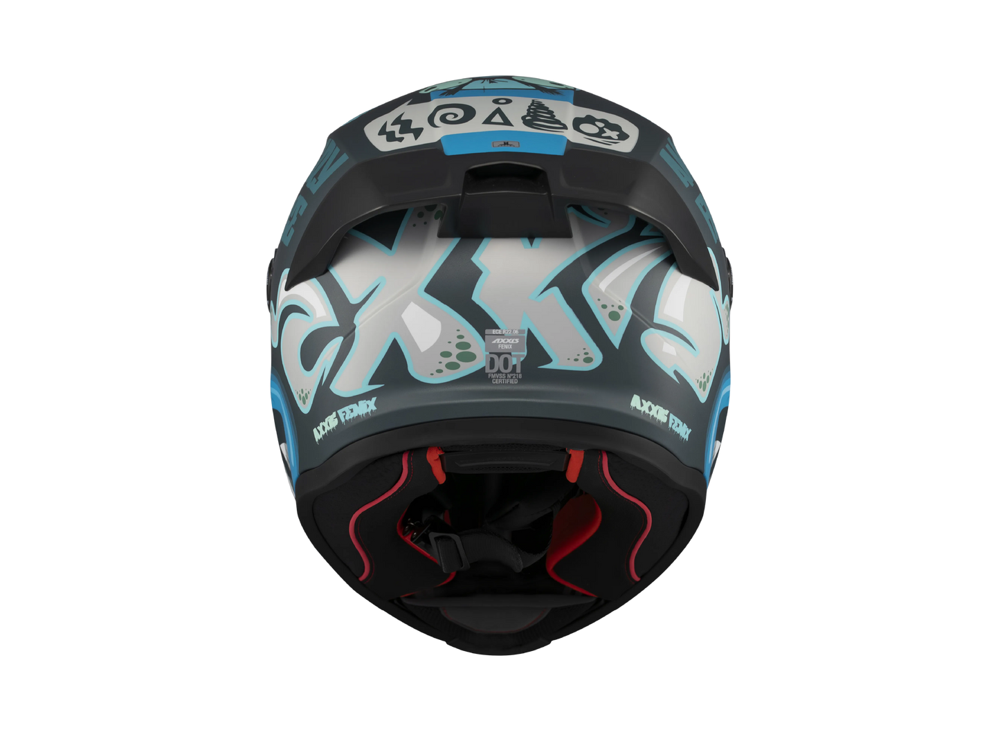 Casco Axxis Fenix Angry Brids Face Azul Matt