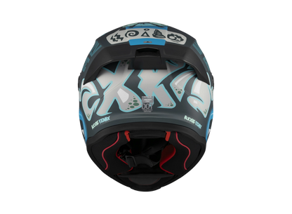 Casco Axxis Fenix Angry Brids Face Azul Matt