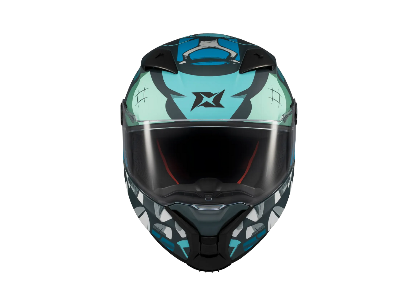 Casco Axxis Fenix Angry Brids Face Azul Matt