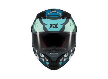 Casco Axxis Fenix Angry Brids Face Azul Matt