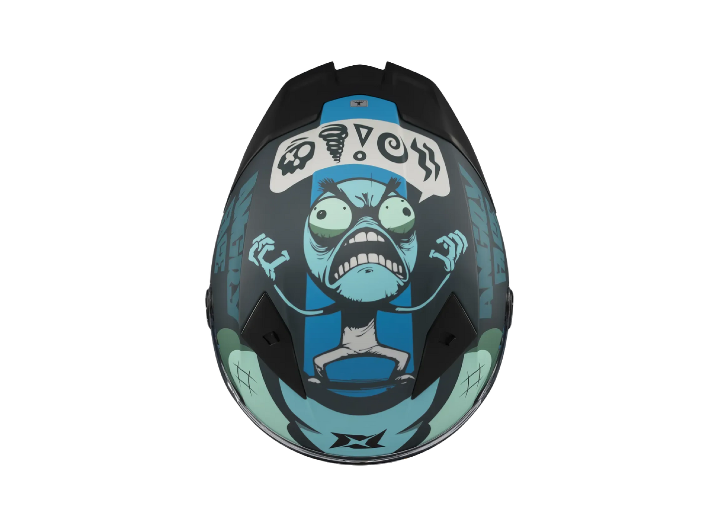 Casco Axxis Fenix Angry Brids Face Azul Matt