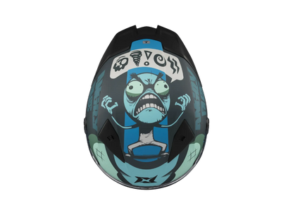 Casco Axxis Fenix Angry Brids Face Azul Matt