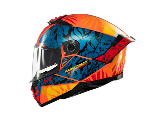 Casco MT Thunder 4 SV Rainforest Naranja Gloss